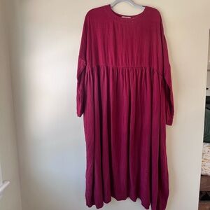 Ichi Antiquities Linen Maxi Dress